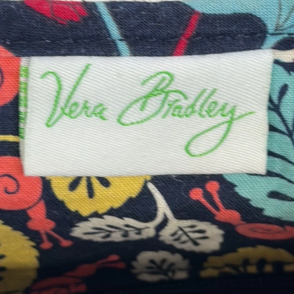 Vera Bradley Saddle Bag Happy Snails Multi Color Medium Crossbody Purse Tote Bag